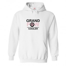 Grand Paw Like a Regular Grandpa But Cooler Classic Mens Kids and Adults Pullover Hoodie For Grandad